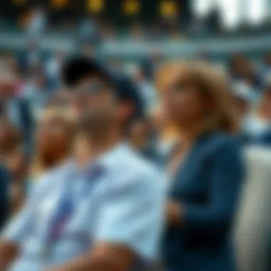 Spectators enjoying the atmosphere at the French Open