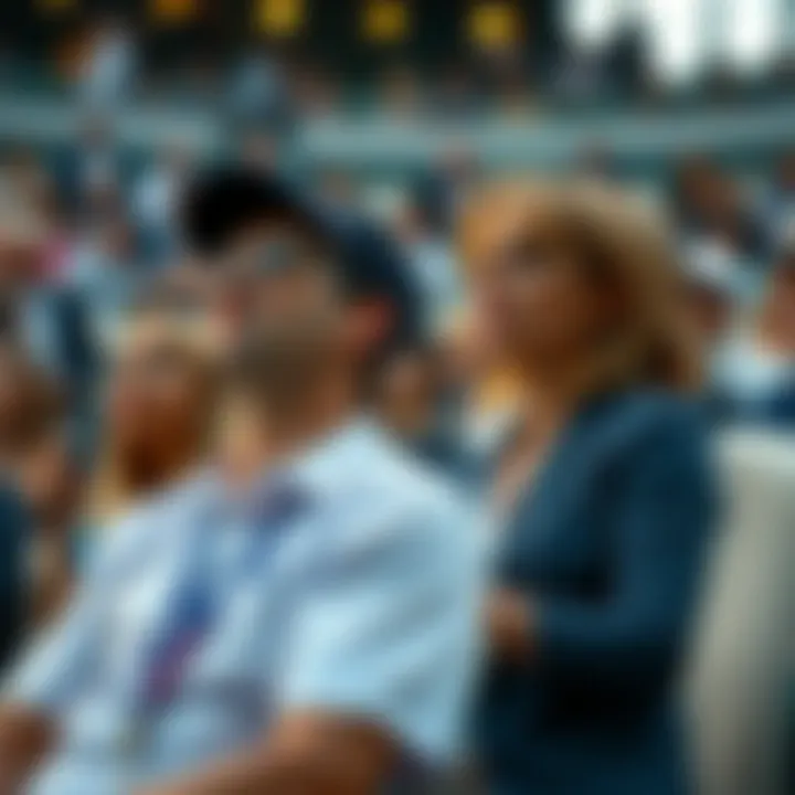 Spectators enjoying the atmosphere at the French Open