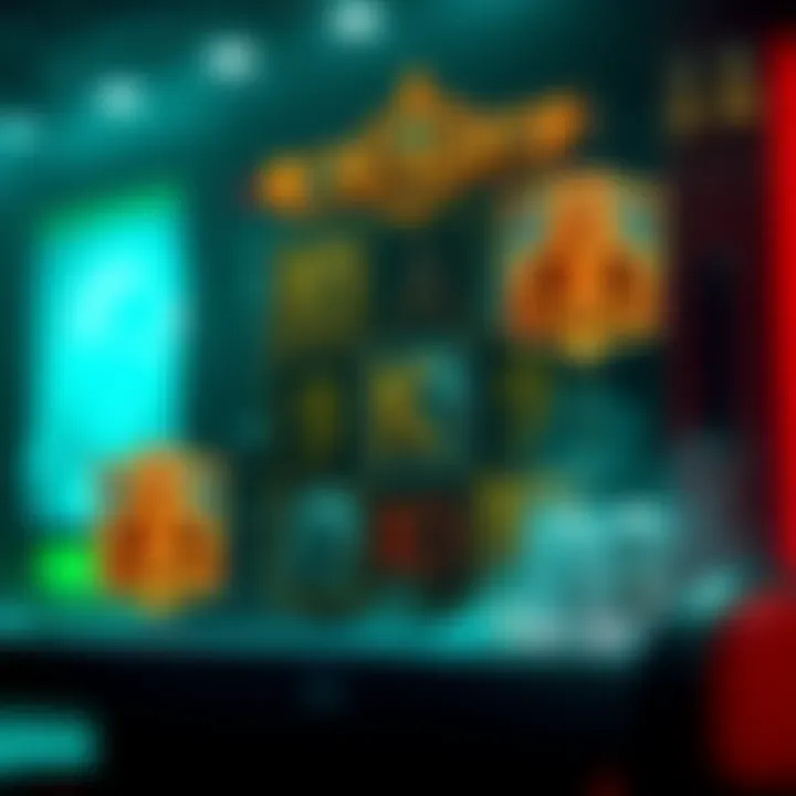 Illustration of Avalon slot gameplay with bonus features highlighted