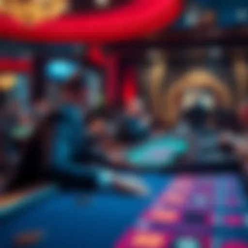 A captivating live dealer casino scene showcasing an engaging table game