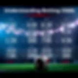 Visual representation of betting odds in various formats