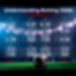 Visual representation of betting odds in various formats