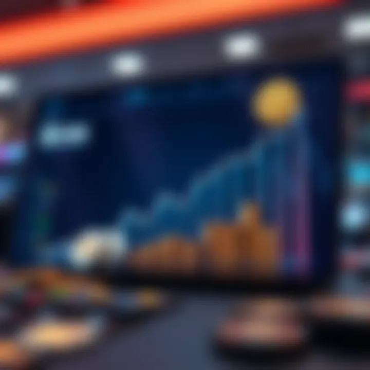 Graph showcasing the growth of online gambling with cryptocurrency