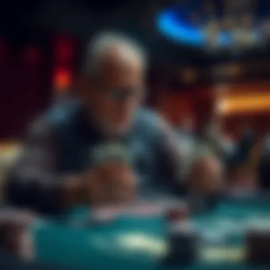 Player Strategy in Blackjack A player analyzing their cards and contemplating their next move