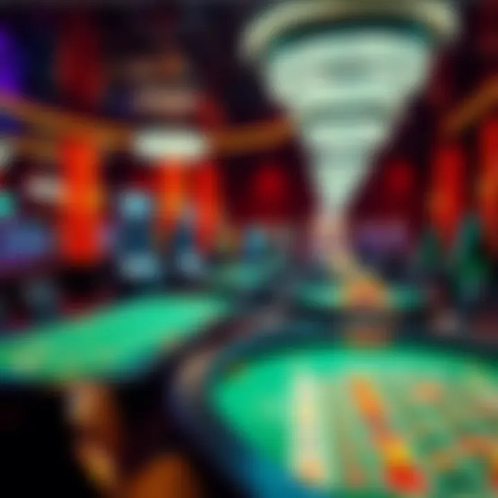 Exciting gaming tables at a casino event