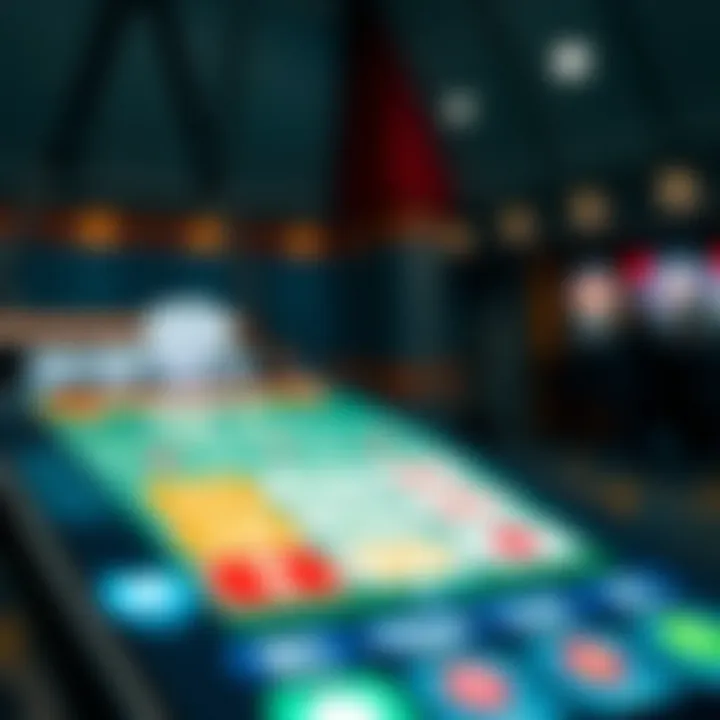 User interface of a modern casino game app
