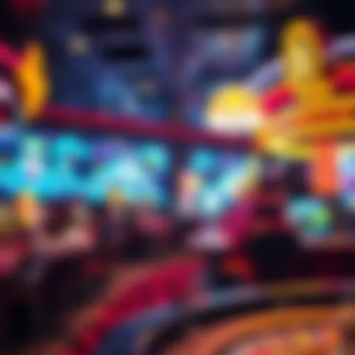 A vibrant digital representation of cryptocurrency gaming