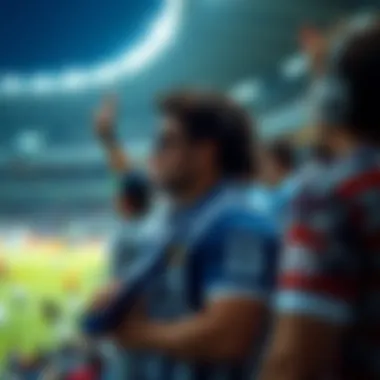 Fans showing support at a Dallas soccer game
