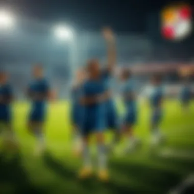 Dallas soccer team celebrating victory