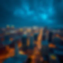 Aerial view of Detroit showcasing its urban landscape and historical architecture