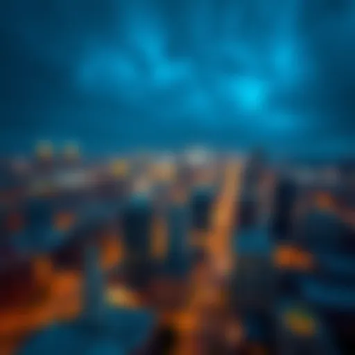 Aerial view of Detroit showcasing its urban landscape and historical architecture