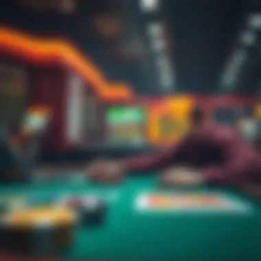 Conceptual image of future gambling predictions