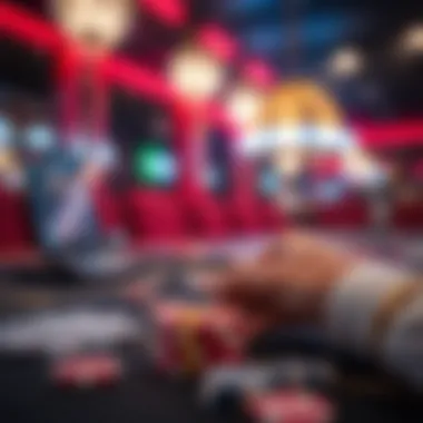 An abstract representation of online gambling risks