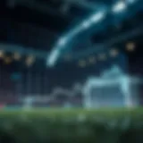 Graph showing football betting odds trends