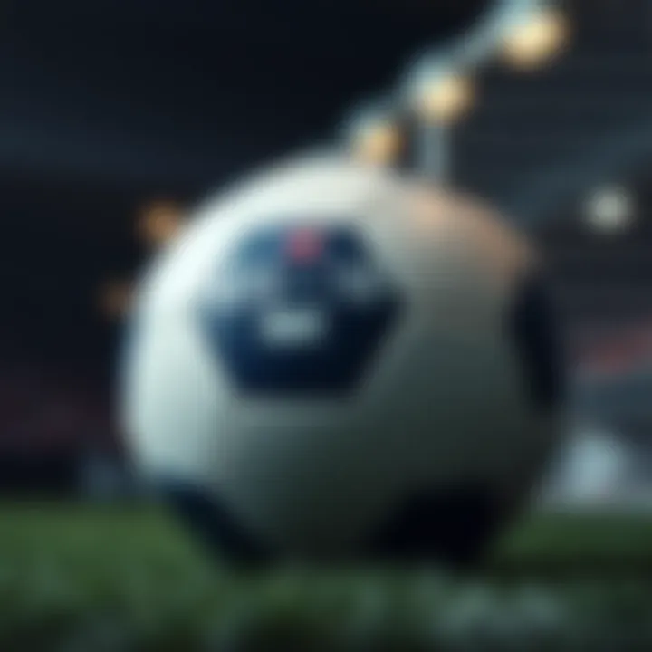 Understanding Betting Odds A close-up of a football with betting odds displayed