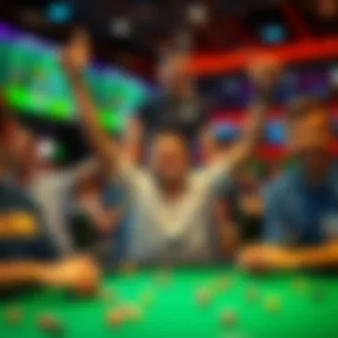 A vibrant celebration of a successful gaming experience