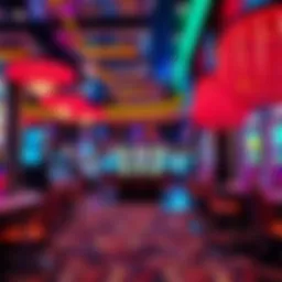 Luxurious casino interior showcasing vibrant gaming options