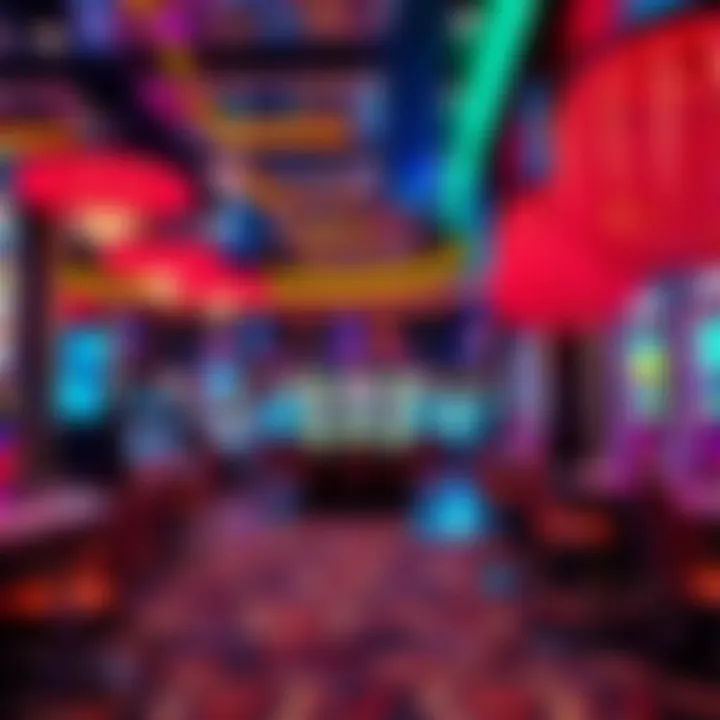 Luxurious casino interior showcasing vibrant gaming options