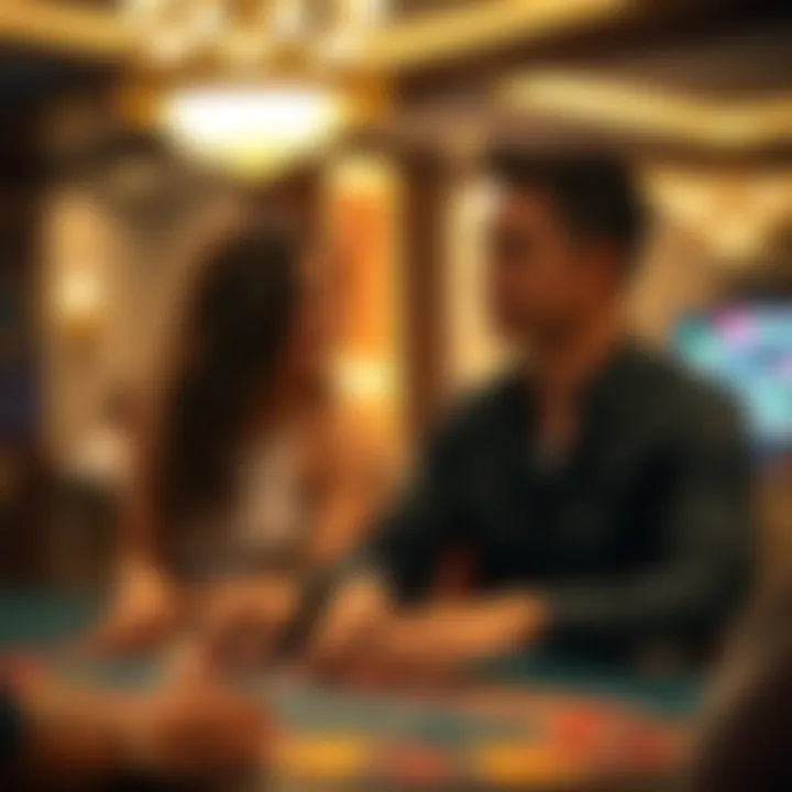 Engagement in Online Blackjack A player enjoying an exciting blackjack game