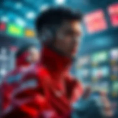 Futuristic Trends in Online Betting Futuristic trends in online betting environment depicted in an infographic