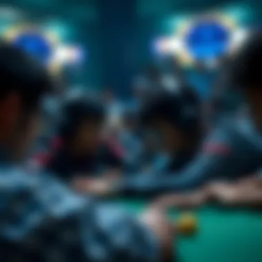 Group of players engaged in a game