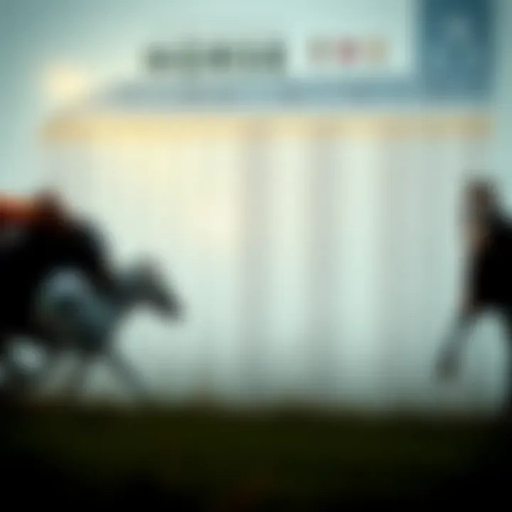 A detailed chart of horse racing schedules