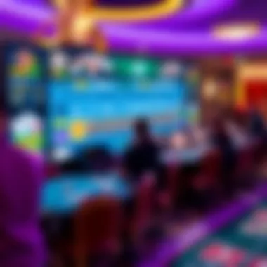 Virtual casino game interface showcasing user experience