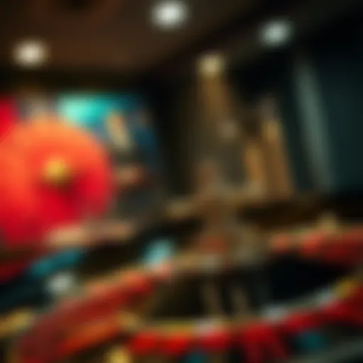 An elegant roulette wheel in motion.