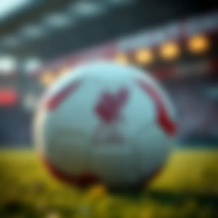 A close-up of a football, symbolizing Liverpool's significance in the world of football