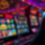 A vibrant online casino interface showcasing various slot games