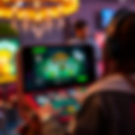 Innovative mobile casino gaming interface