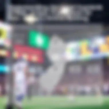 An infographic representing the legal structure of online betting in New Jersey