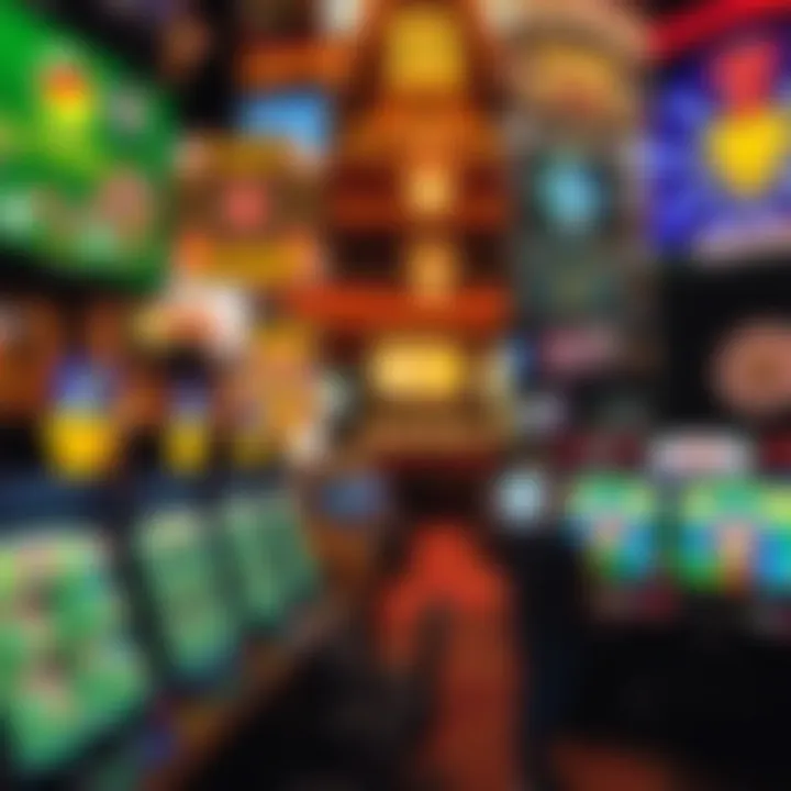 A collage of various casino games available online