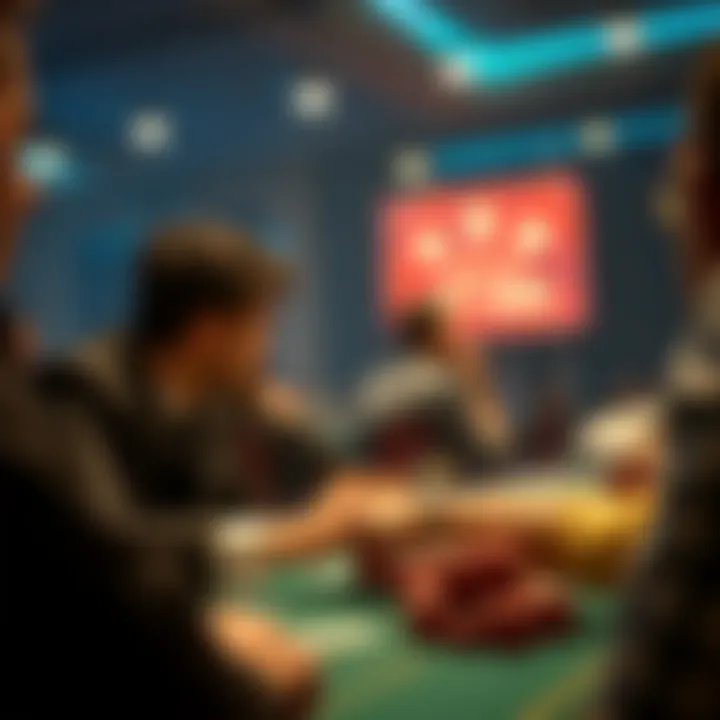 Illustration of poker strategies in action