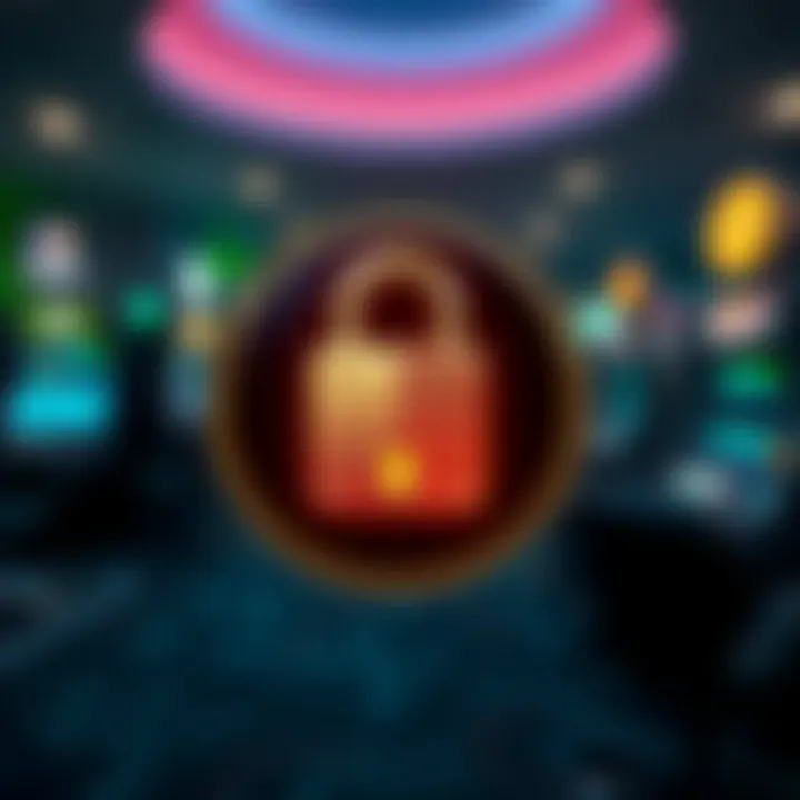 A secure payment method symbol representing online transactions