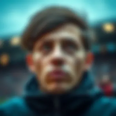 An artistic depiction of psychological factors influencing outcomes