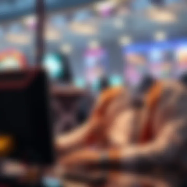 Visual representation of online gaming regulations and security measures