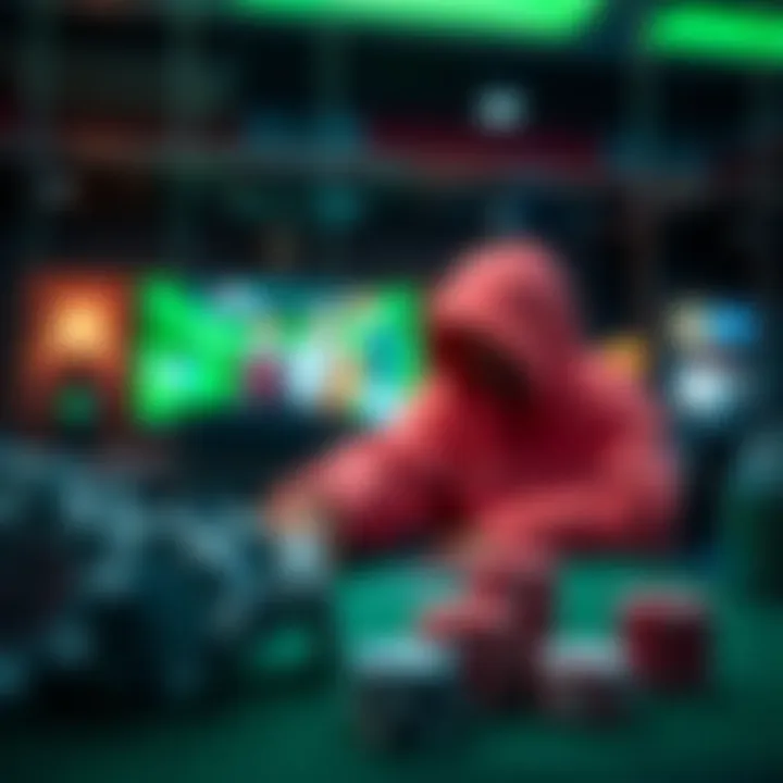 Ensuring Safety in Online Poker Apps A secure digital environment representing user safety in online gaming.