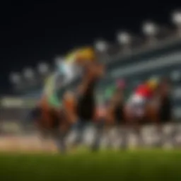 A digital representation of horse racing excitement