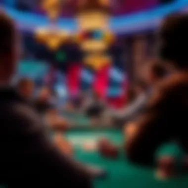 Exciting online poker gameplay on a mobile device