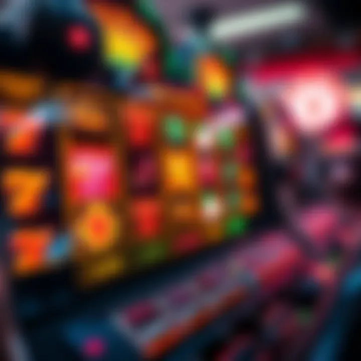 The intricate design of a modern online slot machine interface