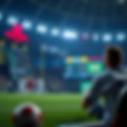 Conceptual representation of online sports betting.