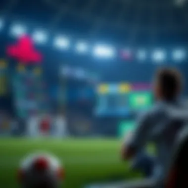 Conceptual representation of online sports betting.