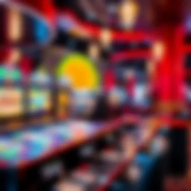 Diverse casino games showcased in a vibrant atmosphere
