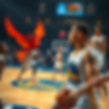 Iconic clash between Phoenix and Golden State on the court