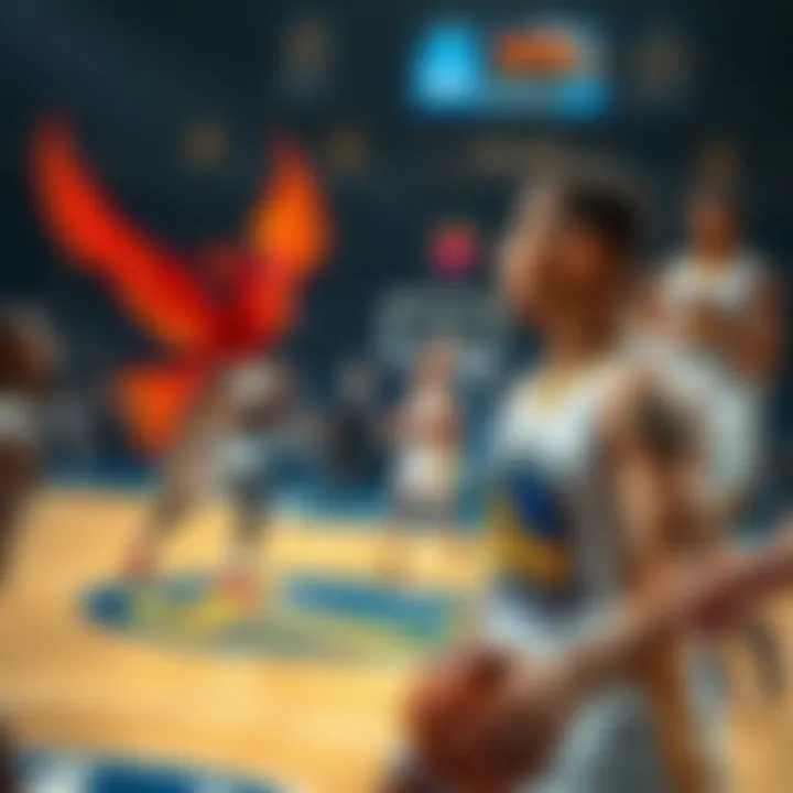 Iconic clash between Phoenix and Golden State on the court