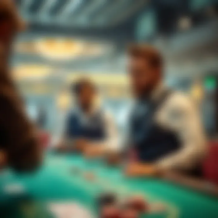 An engaging interaction between a player and a live dealer