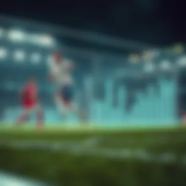 Visual representation of player performance metrics during matches