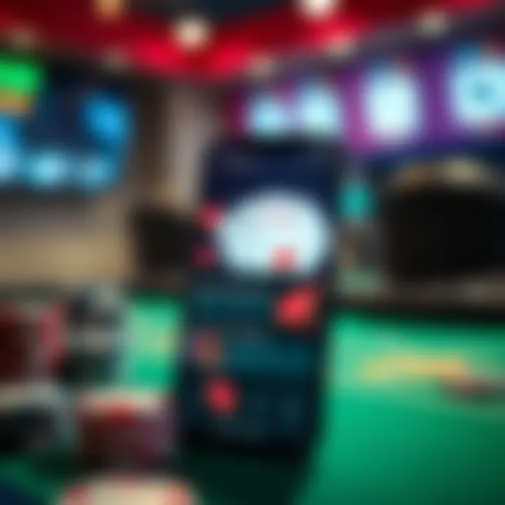 Exploring Key Features of Poker Apps A sleek mobile interface showcasing a poker app's features.