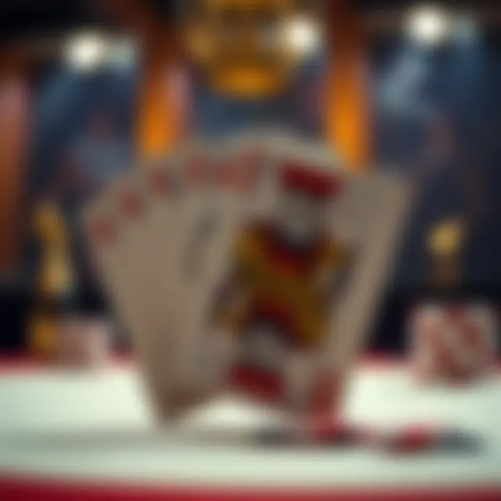 Illustration of a royal flush